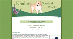 Desktop Screenshot of khalsapoodles.com